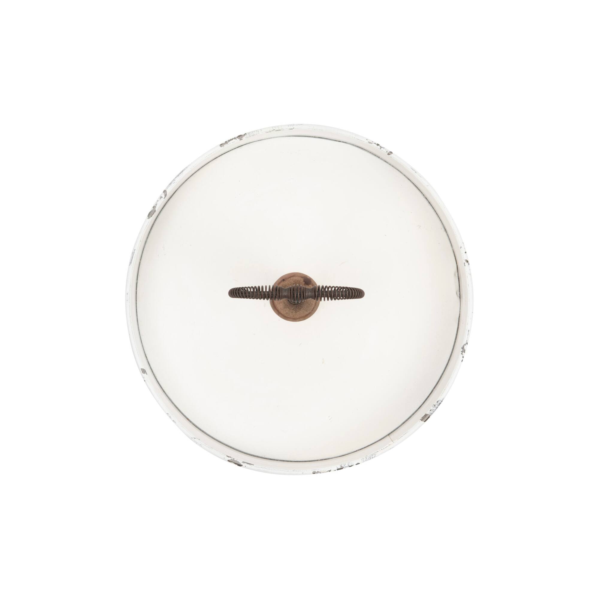 11" Round Metal & Wood Tray